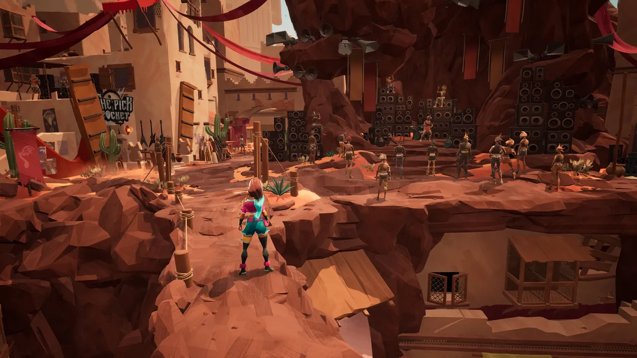 The desert area playing a heavy metal in the background is a one-of-a-kind audiovisual experience in People of Note