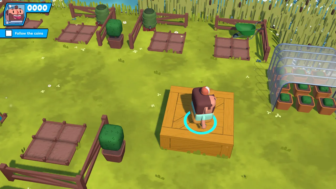 Landing on a crate like this sounds simple, but imprecise jumping turns it into a test of patience.