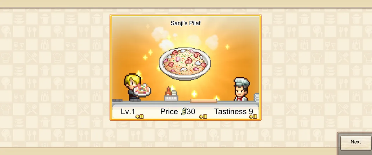 You never touch a pan; Sanji does the cooking, and you get to take the credit.