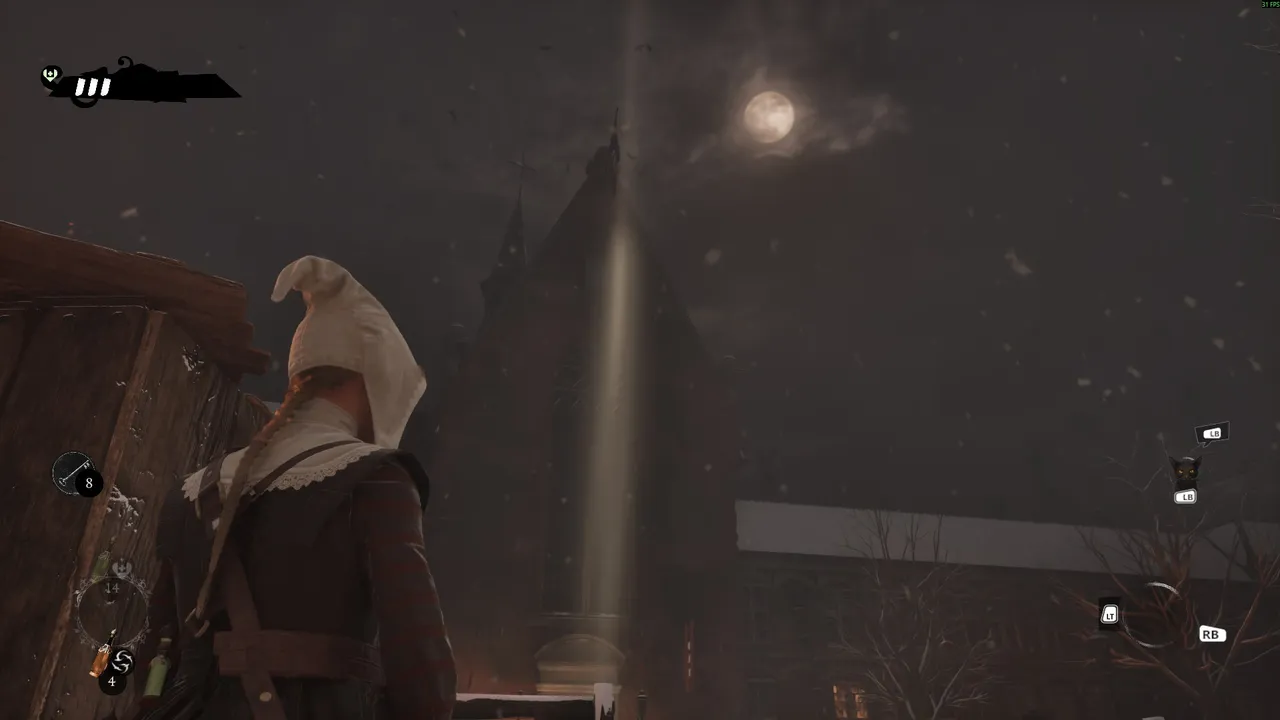 This beam of light is the only real clue to where the final fight takes place.