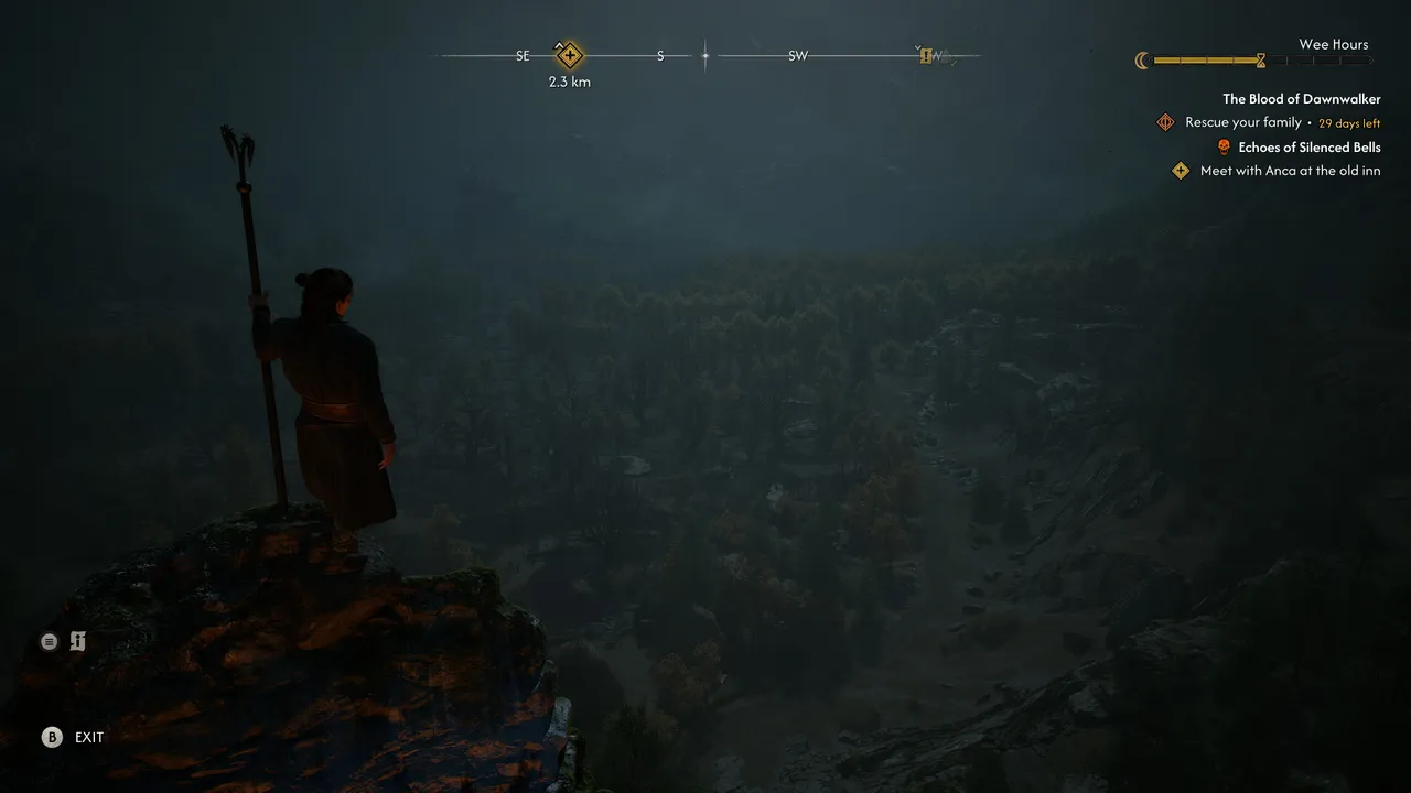 Vampiric traversal lets Coen scale buildings and walk on walls at night, though the mechanic can feel inconsistent.