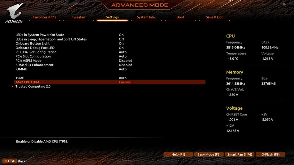 Here's how to enable TPM 2.0