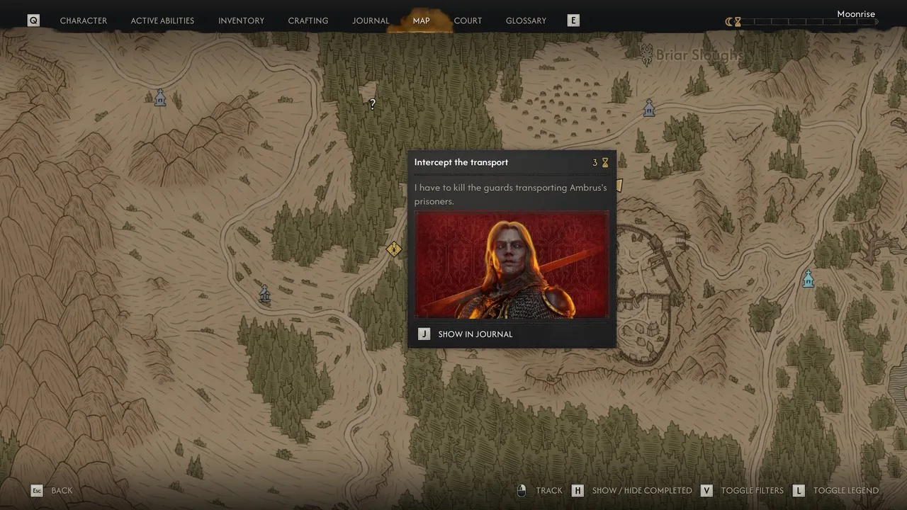 The Blood of Dawnwalker: An activity tied to Ambrus, marked with his icon on the map once discovered