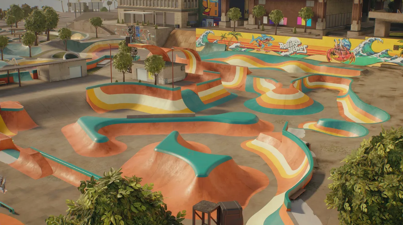 Parts of San Van have received a vibrant 70s-inspired visual overhaul as part of Season 3's Fluid Flashback update