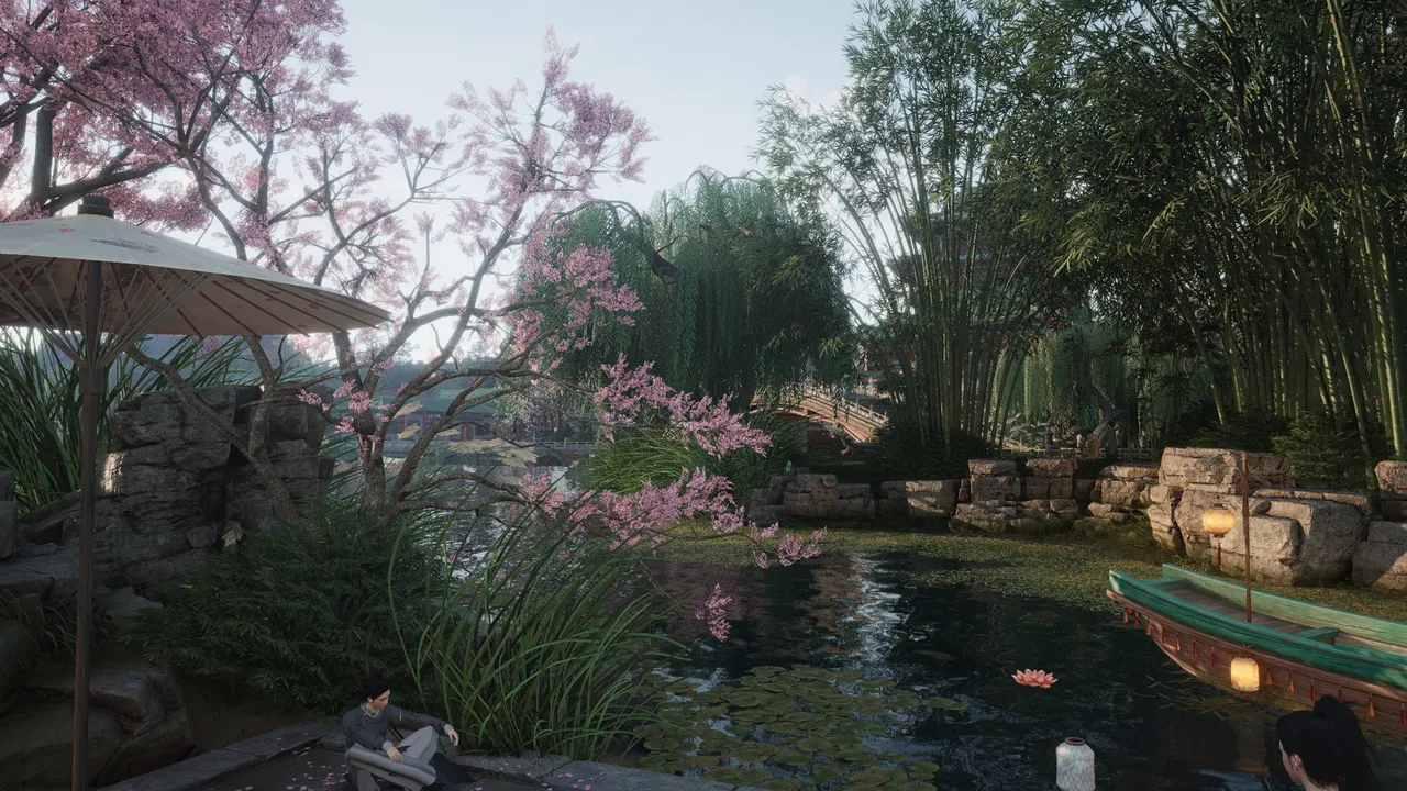 The Imperial Palace gardens are some of the most beautiful environments in the game