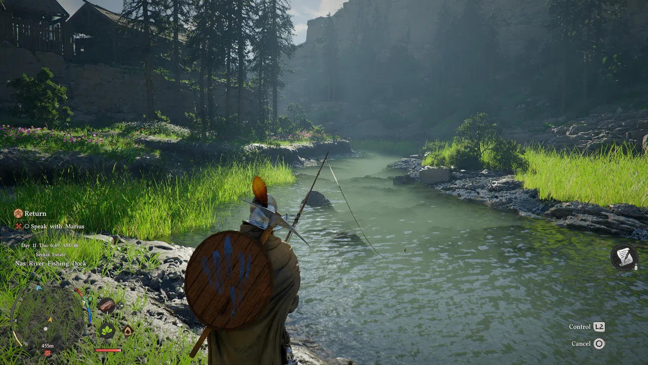 Who cares about the magical stones falling from the skies or those pesky bandits when you can fish in such beautiful spots