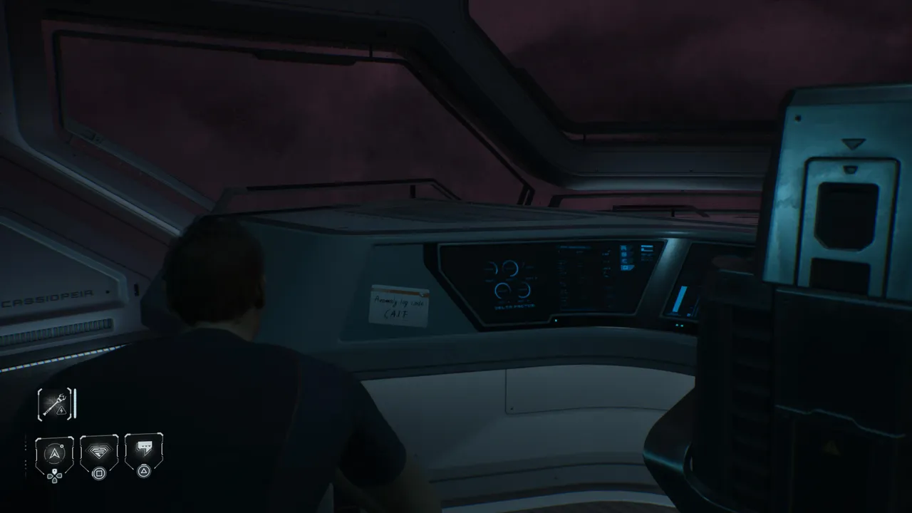 A small piece of paper with the code hint inside the cockpit. This one is very easy to overlook.