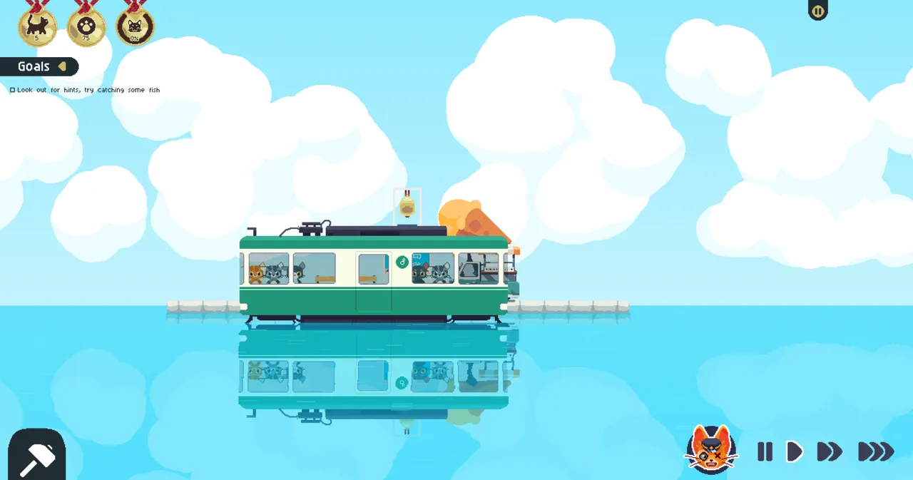 You get to see how the cats arrive at your island.