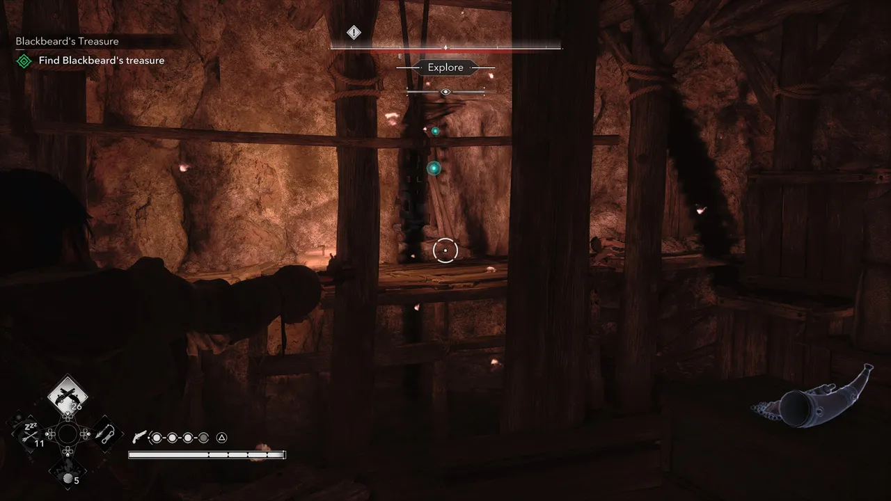 The tunnel system is broken into two sections. Once you resurface after the first set, you'll need to dive straight into a second passage before you reach the den.