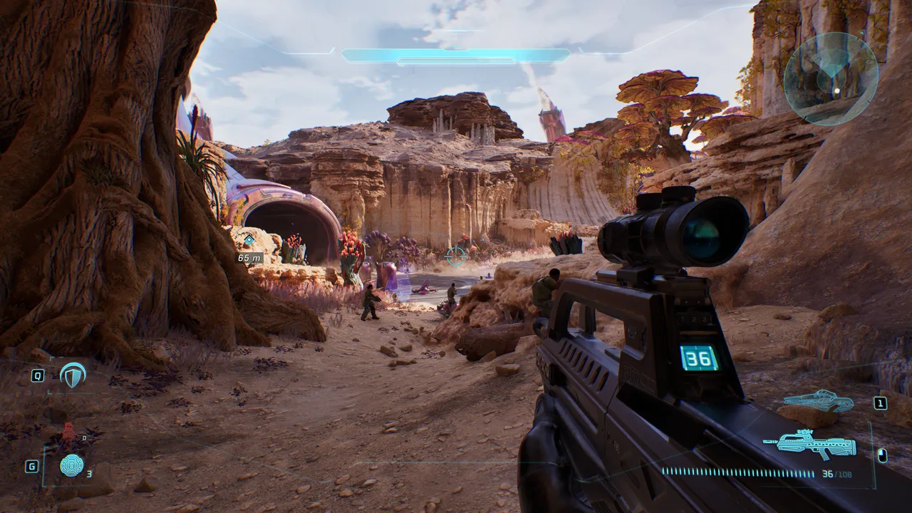 This stunning canyon is just one of the few locations you'll visit across the three new missions in Operation Meteorite
