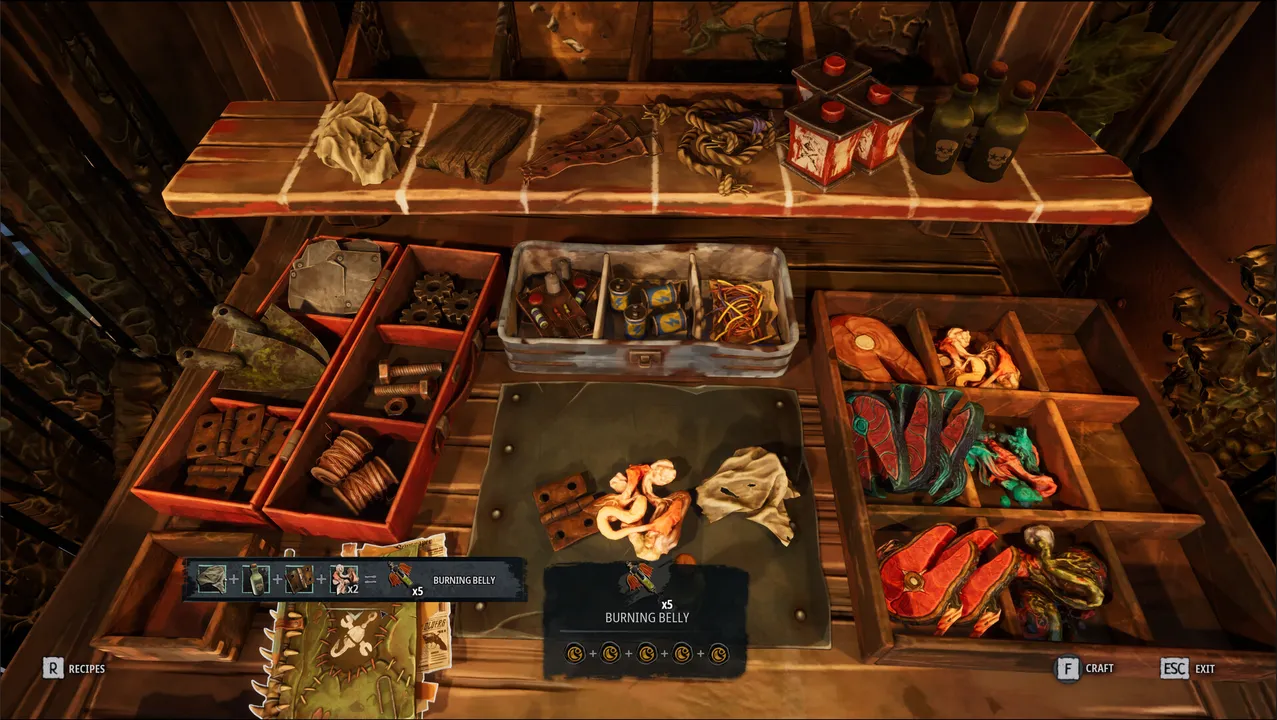Mutant catches can be broken down into materials for advanced bait.