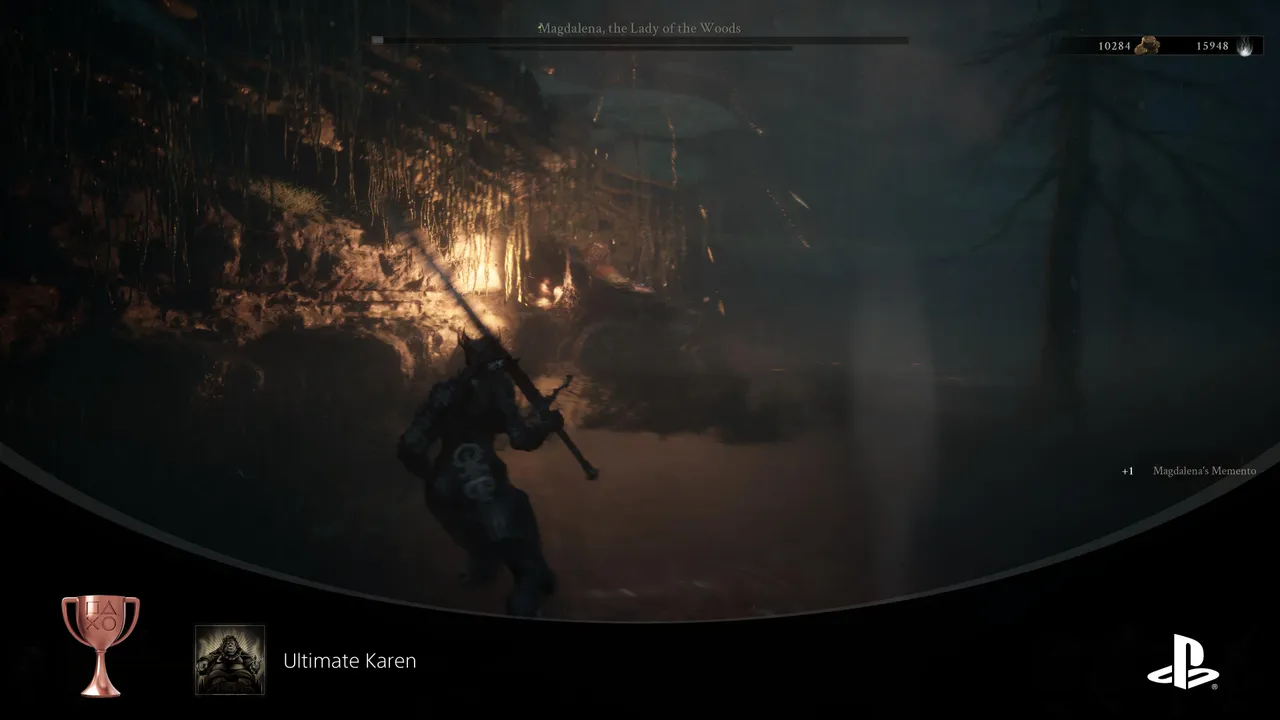 Magdalena is one of the game's easier bosses. If you're struggling, you can always summon help.