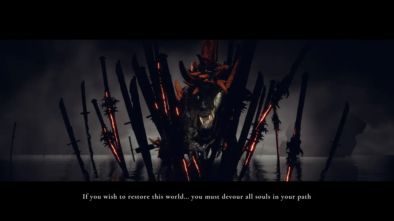 The demonic dinosaur deity that sets the whole plot in motion