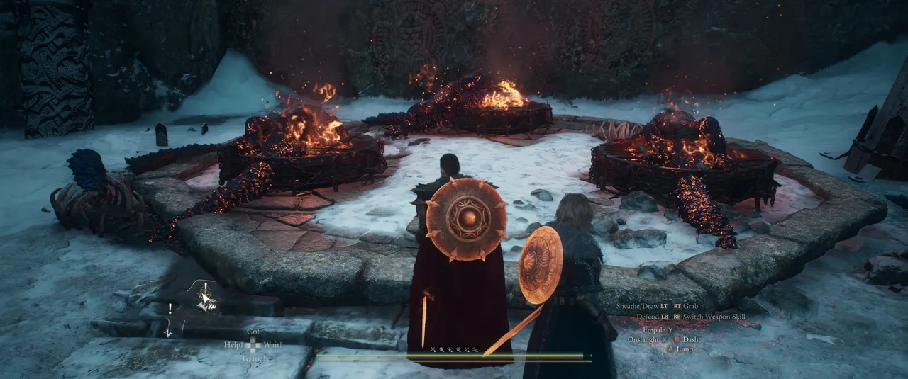 This setup will bring Gagana down when three creatures start burning.
