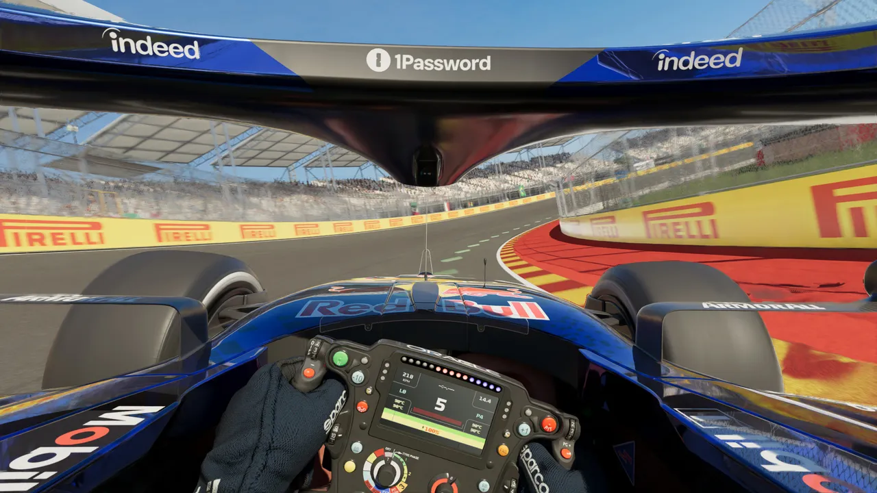The 2026 cars are lighter, smaller and lower on downforce. Onboard, the sense of speed and immersion is as good as racing games get.