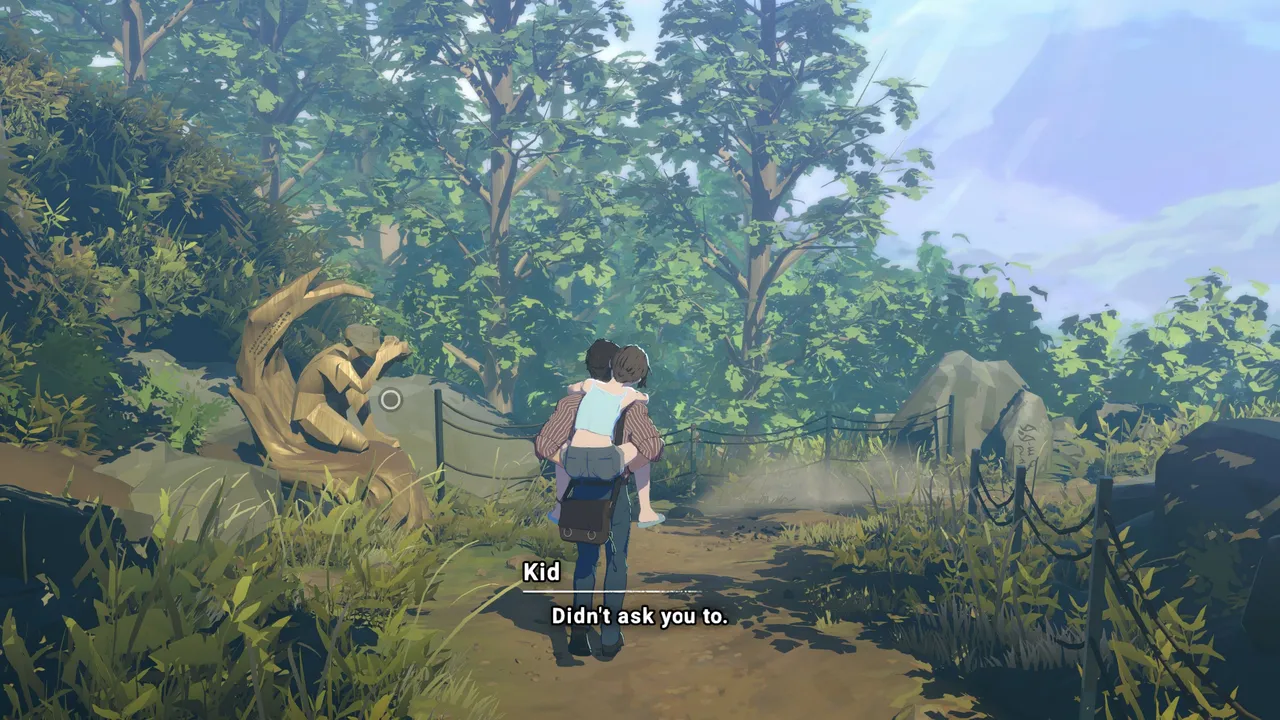 Eugene and Ren, the girl with no memory and one unwavering purpose. Their dynamic is the emotional backbone of the entire game.