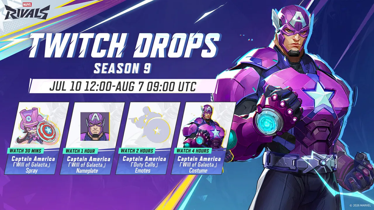 Marvel Rivals: How to Get All Season 9 Twitch Drops