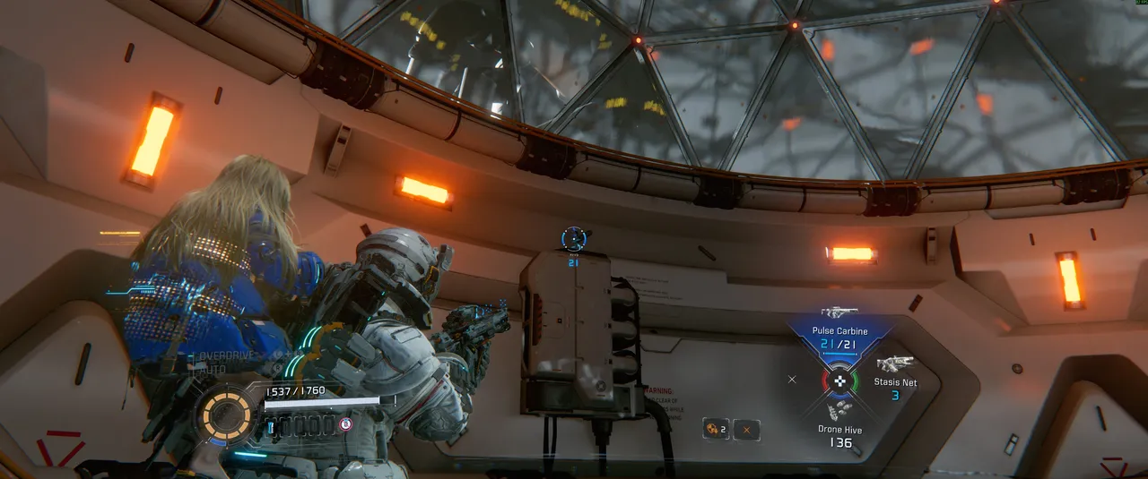 Head down the stairs from the Tower Access Point and turn left. The Mini Cabin is on the door-like structure under the dome. It is one of the more atmospheric spots in the game to find one.