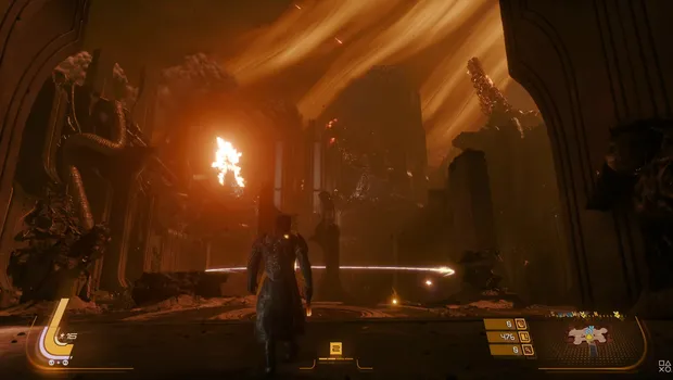 Carcosa's environments are visually spectacular, building on Returnal's alien world design