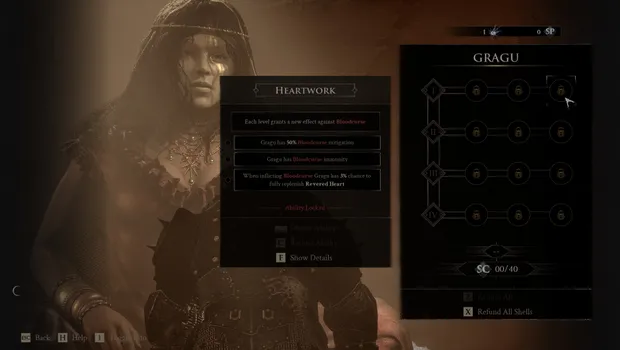 Gragu, The Insatiable's Ability upgrade tree