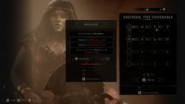 Eredrim, The Venerable's Ability upgrade tree