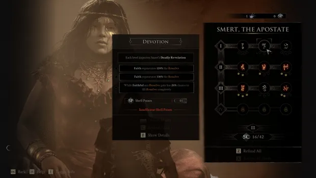 Smert, The Apostate's Ability upgrade tree