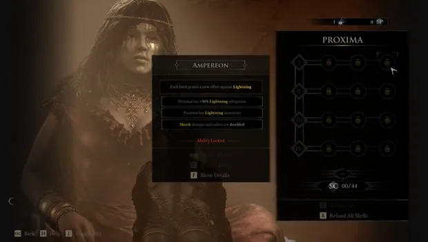 Proxima, The Broodseer's Ability upgrade tree