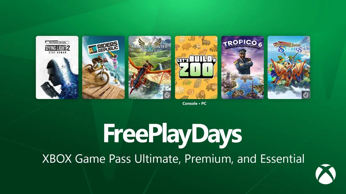 Xbox Free Play Days offers Dying Light 2, Riders Republic, Monster Hunter Stories and more