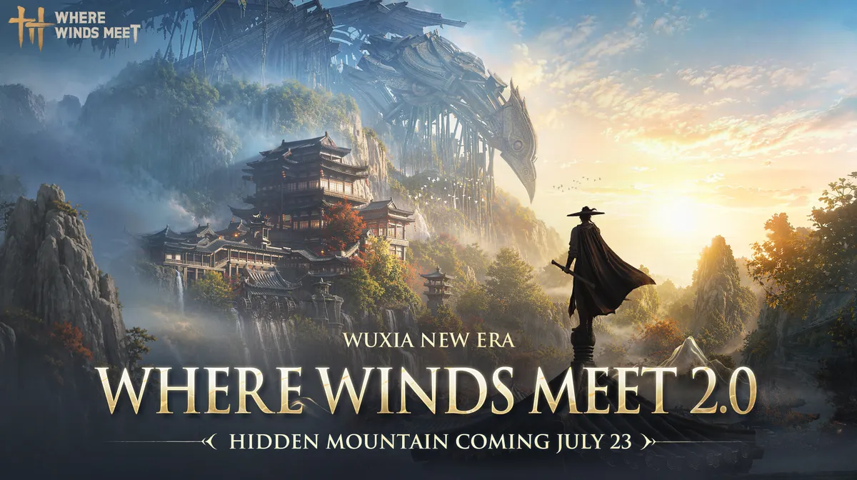 Hidden Mountain Expansion for Where Winds Meet Launches July 23
