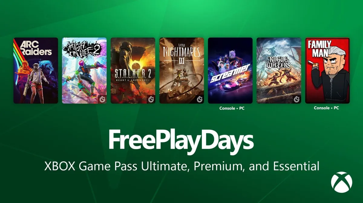 Xbox Free Play Days lets players try ARC Raiders and six more games