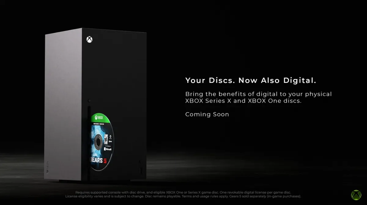 Xbox announces Disc-to-Digital license conversion program