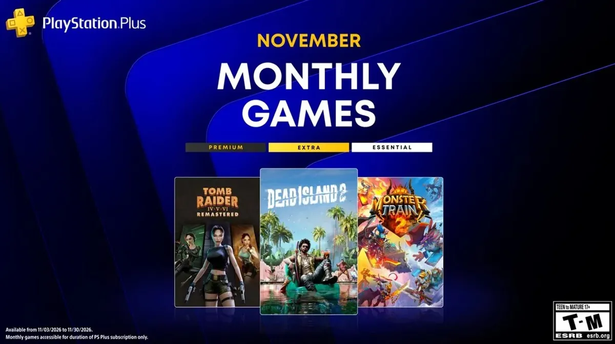 PlayStation Plus Monthly Games for November 2026 revealed