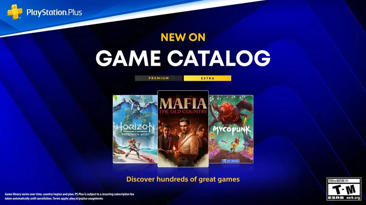 PlayStation Plus October 2026 Game Catalog adds Mafia: The Old Country, Horizon Forbidden West and more