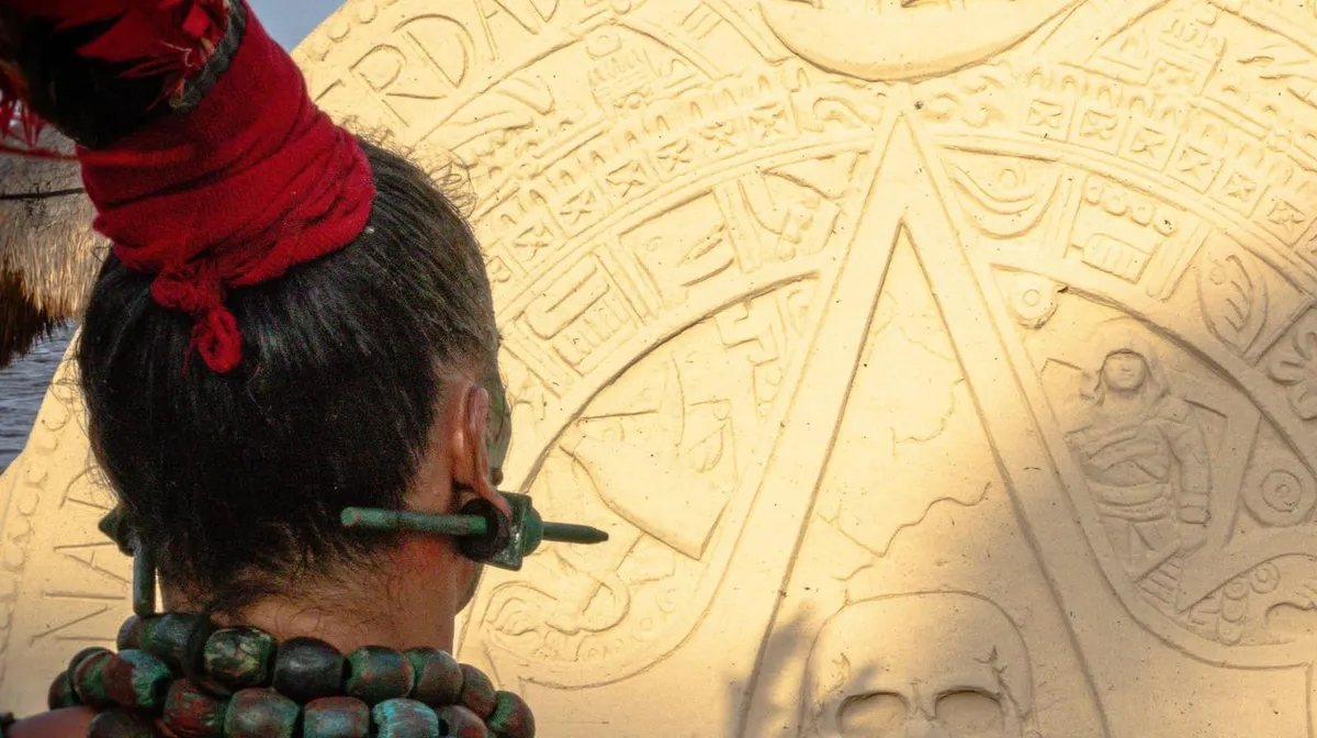 AC: Black Flag Sand Statue in Mexico