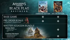Assassin’s Creed Black Flag Resynced editions and pre-order bonuses explained