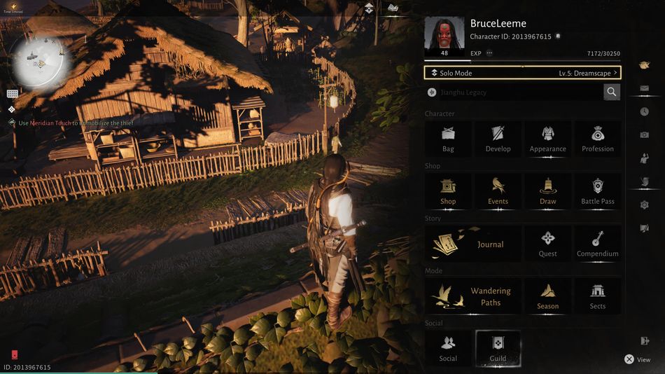 Where Winds Meet: Here you can enter the Solo Mode levelling