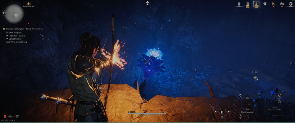 Where Winds Meet: Try to align the flowers and then shoot them with one arrow