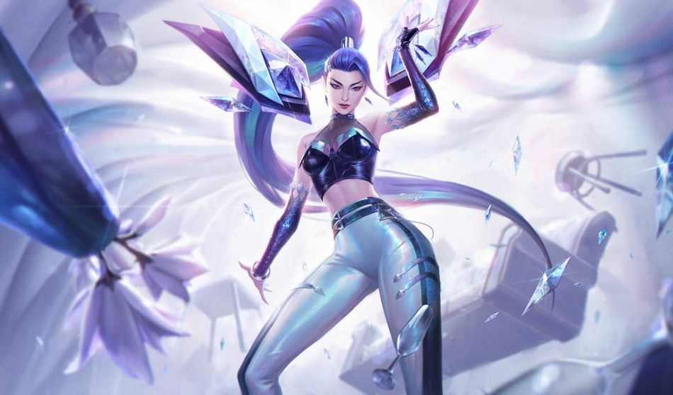 K/DA ALL OUT Kai'Sa splash art