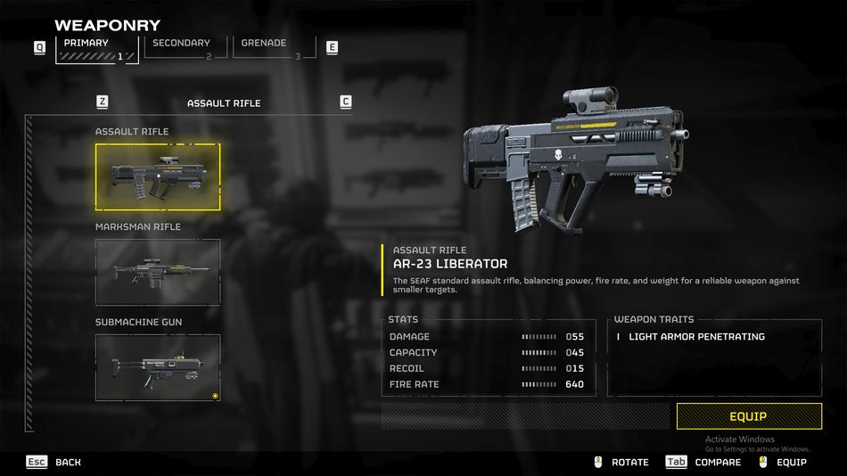 The AR-23 Liberator is quite effective against Automatons in lower difficulties.