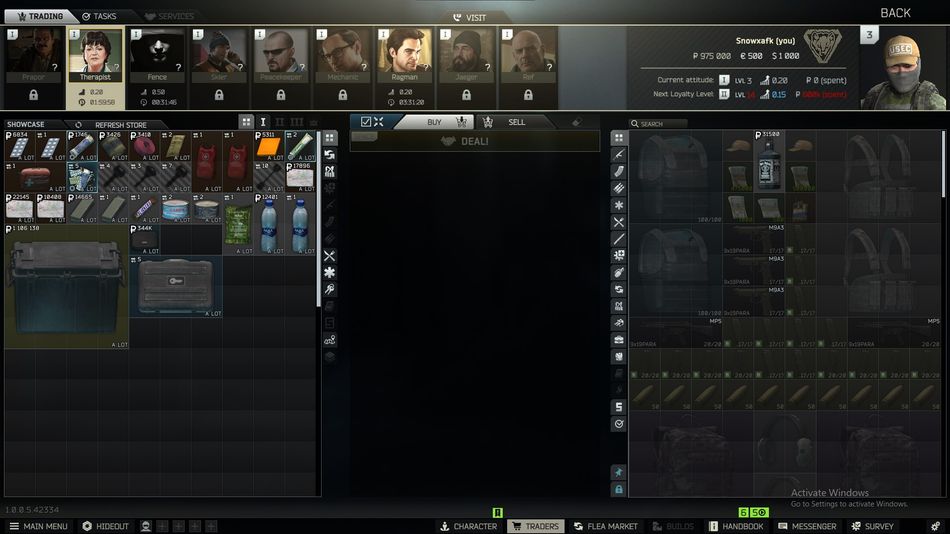 Trading is a major part of Escape From Tarkov's economy.