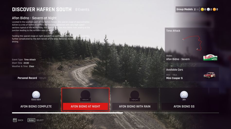 There's not much in Assetto Corsa Rally in terms of game modes