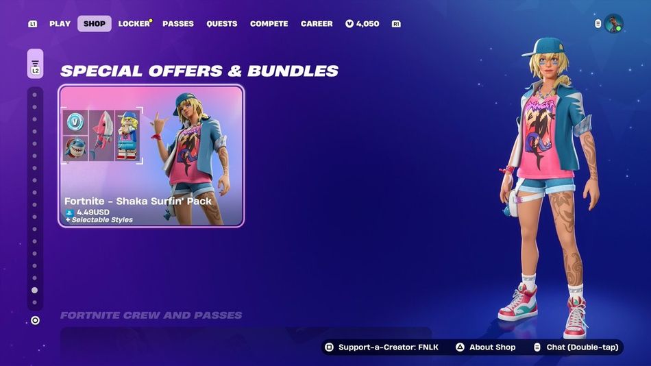 Shaka Surfin' Starter Pack in Fortnite Chapter 7 Season 1
