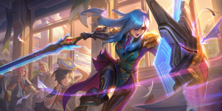 Battle Academia Leona splash art