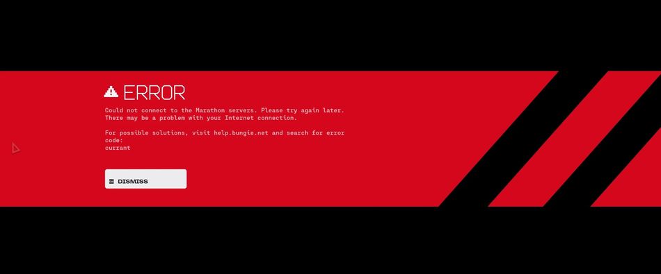 'Currant' error code indicates client-side network connectivity issues, not complete server outage