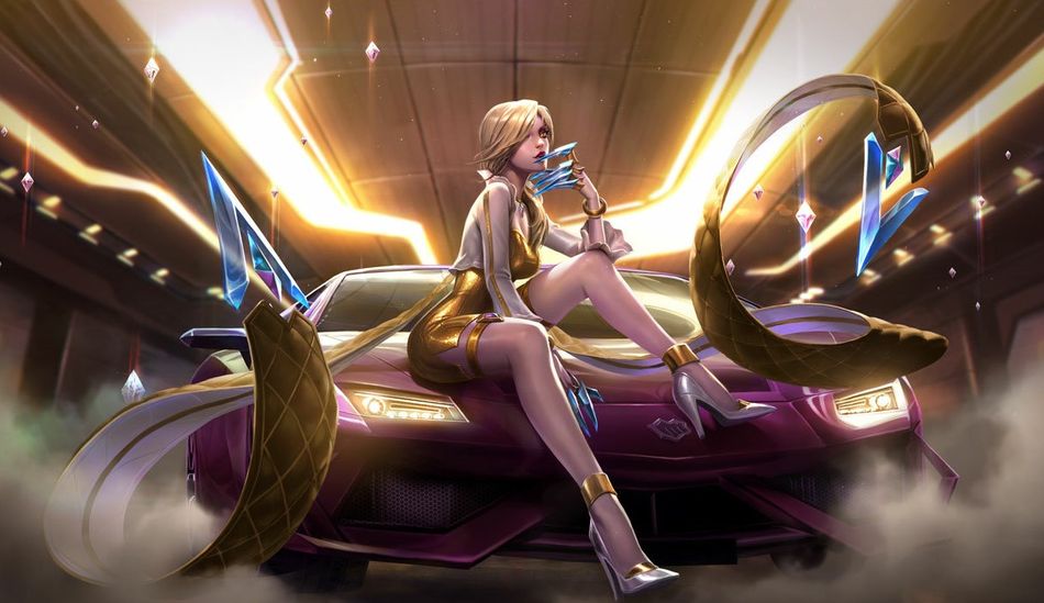 Prestige K/DA Evelynn splash art