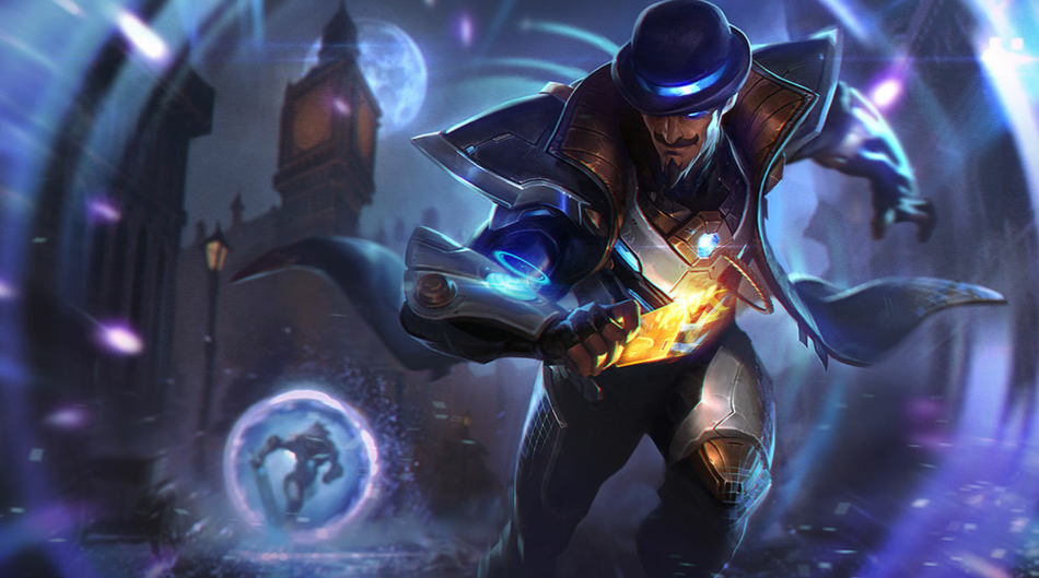 Pulsefire Twisted Fate splash art