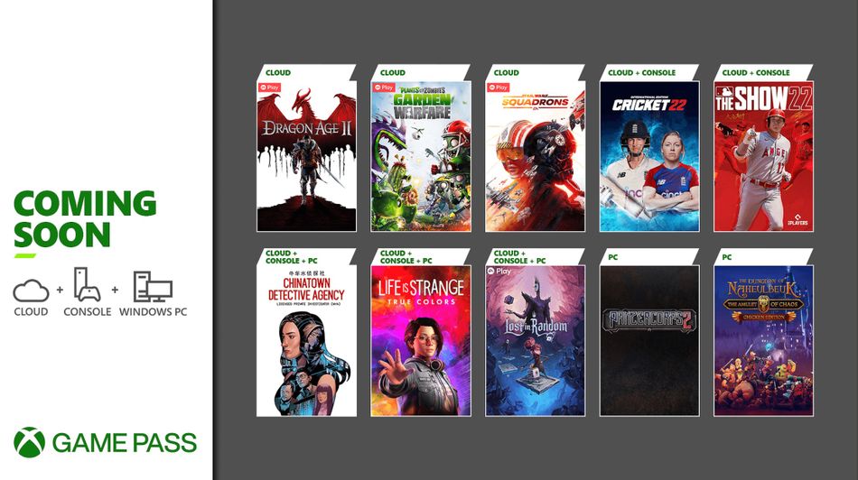 Xbox Game Pass games - April 2022