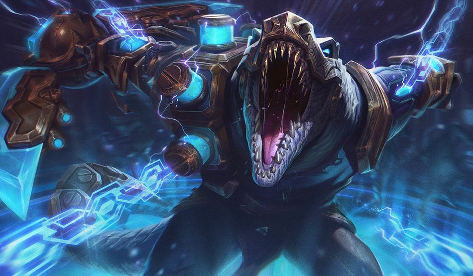 Hextech Renekton splash art