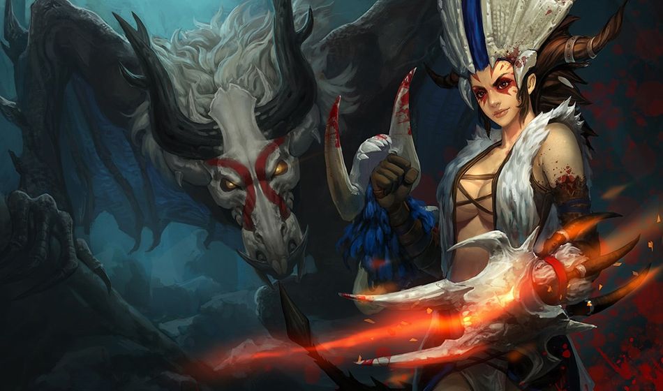 Boneclaw Shyvana splash art