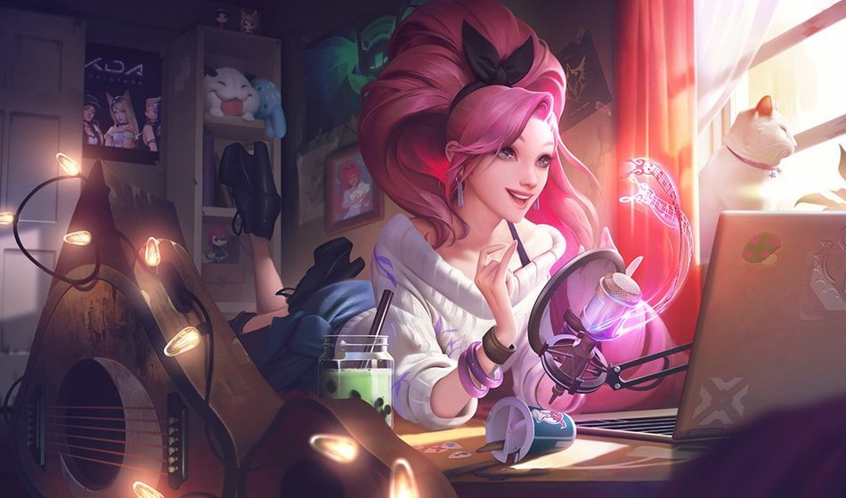 K/DA ALL OUT Seraphine Indie splash art